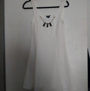 White dress with necklace